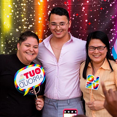 LGBTQ History Month Reception 2019 – Thu Nguyen, Christian Aguilar and Gabi Cuna